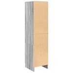 vidaXL Meuble de Rangement Sonoma gris 31 5 x 32 x 124 cm