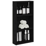 vidaXL Armoire murale de salle de bain Chêne Noir 30 x 10 x 60 5 cm