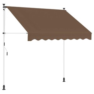 vidaXL Auvent rétractable manuel Taupe 300 cm