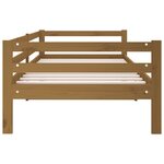 vidaXL Lit de jour Marron miel 90x190 cm Bois de pin massif