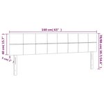 vidaXL Têtes de lit 2 Pièces Bleu foncé 80x5x78/88 cm Velours