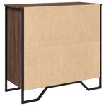 vidaXL Buffet chêne marron 78x35 5x74 5 cm bois d'ingénierie