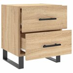 vidaXL Table de chevet chêne sonoma 40x35x47 5 cm bois d’ingénierie
