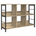 vidaXL Étagère Chêne Sonoma 102 x 32 x 72 5 cm Bois d'ingénierie