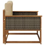 vidaXL Sofa de milieu extérieur Naturel