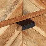 vidaXL Armoire de salle de bain bois massif d'acacia et fer