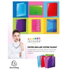 Porte vues Iderama Polypro lisse 60 vues Bleu Clair x 12 EXACOMPTA