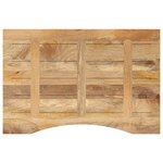 vidaXL Dessus de bureau avec courbe 80x50x2 5 cm manguier massif brut