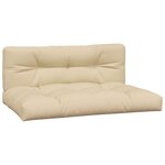 vidaXL Canapés centraux palette de jardin 2Pièces et coussins bois acacia