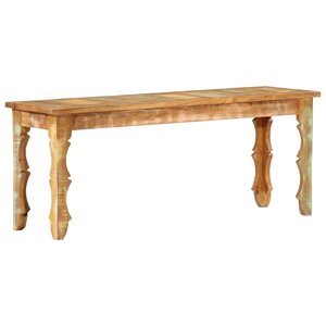 Banc banquette 110 x 35 x 45 cm bois de récupération massif 02_0011014