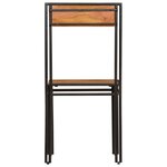 vidaXL Chaises à manger lot de 2 bois d'acacia solide