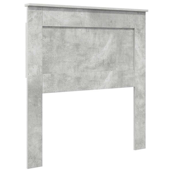 vidaXL Tête de lit avec tête de lit Gris béton 80 cm Bois d'ingénierie