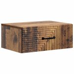 vidaXL Cabinet de chevet mural 2 Pièces Bois ancien 49 x 34 5 x 20 cm