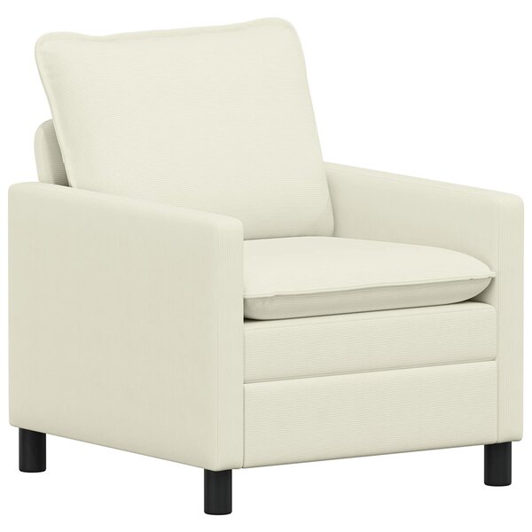 vidaXL Canapé Crème 76 x 81 x 87 5 cm Tissu