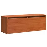 vidaXL Meuble mural Marron cire 100 x 30 x 35 cm Bois massif en pin
