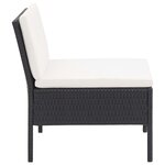Salon de jardin meuble d'extérieur ensemble de mobilier 6 pièces avec coussins résine tressée noir 02_0016915