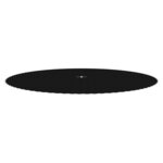 vidaXL Tapis de saut Tissu Noir pour trampoline rond de 4 57 m