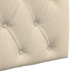 vidaXL Tête de lit suspendue Crème Tissu