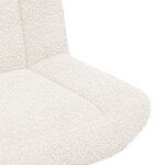 vidaXL Chaise d'Accent Crème Tissu Moyenne Ergonomique Chaise d'Accent
