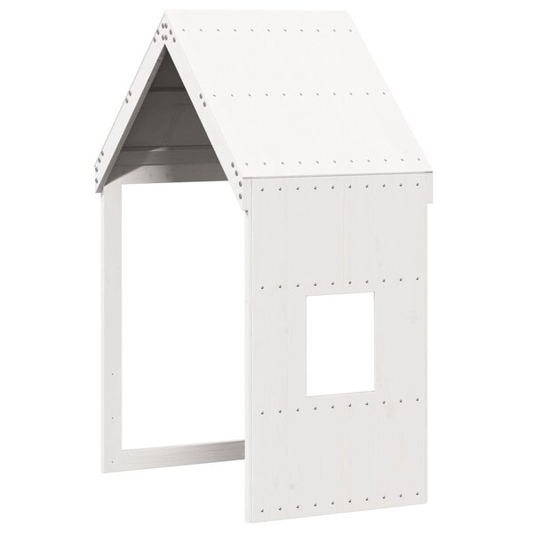 vidaXL Toit de lit pour enfants blanc 60x99x139 5cm bois de pin massif
