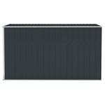 vidaXL Abri de jardin mural Anthracite 118x288x178 cm Acier