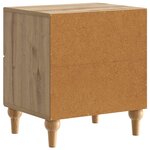 vidaXL Cabinet de chevet 2 Pièces Chêne artisanal 43 x 34 5 x 48 cm