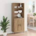 vidaXL Haut Armoire Chêne artisanal 69 5 x 34 x 180 cm