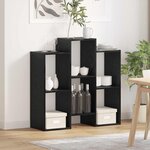 vidaXL Buffet Chêne noir 90 x 30 x 90 cm