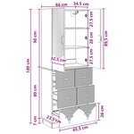 vidaXL Ensemble de Meubles 2 Pièces Chêne Sonoma 66 x 34 5 x 87 cm