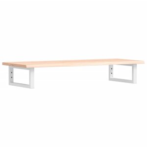 vidaXL Étagère de vasque murale acier et bois de chêne massif