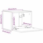 vidaXL Meuble TV mural Sonoma 60 x 31 x 29.5 cm Bois d'ingénierie