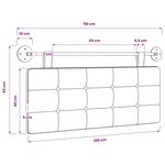 vidaXL Tête de lit suspendue Tissu