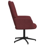 vidaXL Chaise de relaxation Rouge bordeaux Tissu