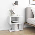vidaXL Tables de chevet 2 Pièces blanc 50x30x51 5 cm bois d'ingénierie