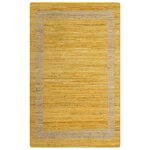 vidaXL Tapis fait à la main jute jaune 160x230 cm