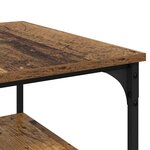 vidaXL Table basse Bois Ancien 55 x 55 x 40 cm Bois d'ingénierie