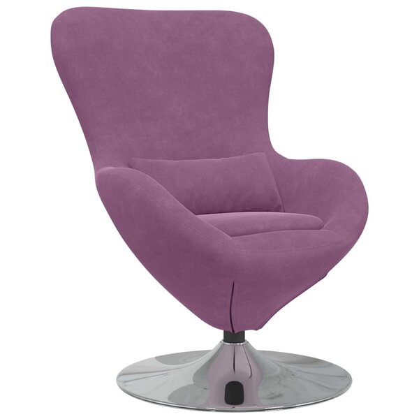 VidaXL Fauteuil œuf Marron 63 X 73 X 90 Cm Velours - La Poste