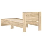 vidaXL Cadre de lit avec tête de lit Chêne Sonoma 80 x 200 cm