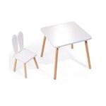 Ensemble évolutif enfant table et chaise oreilles