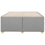 vidaXL Cadre de lit gris clair 120x190 cm tissu