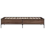 vidaXL Cadre de lit sans matelas chêne marron 90x190 cm