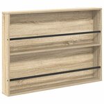 vidaXL Étagère à magazines avec étagère Chêne Sonoma 100 x 12 x 70 cm