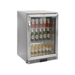 Arrière bar porte pivotante inox 138l - 108 bouteilles - polar - r600a - acier inoxydable1138vitrée/battante 600x520x900mm