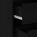 vidaXL Commode d'angle Chêne noir 60x41x58 cm Bois d'ingénierie