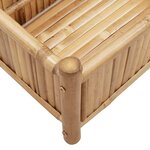 vidaXL Jardinière 50x30x25 cm bambou