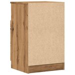 vidaXL Tables de chevet 2 Pièces chêne artisanal bois d'ingénierie