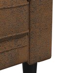 vidaXL Canapé Chesterfield avec coussin Marron 182.5 x 74.5 x 74.5 cm