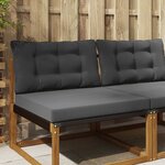 vidaXL Coussin de canapé d'extérieur 2 Pièces Anthracite Polyester