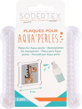 Plaques pour aqua perles 8x8 cm 5 pièces