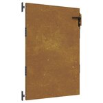 vidaXL Portail de jardin 85x150 cm acier corten